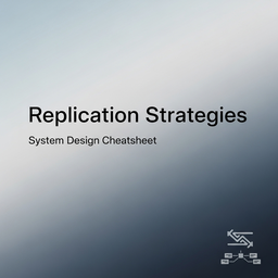 Replication Strategies - System Design Interview Cheat Sheet